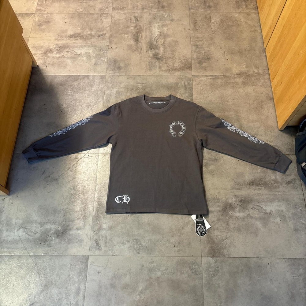 Chrome hearts Gray Long Sleeve | Size- Large - Picture 1 of 4